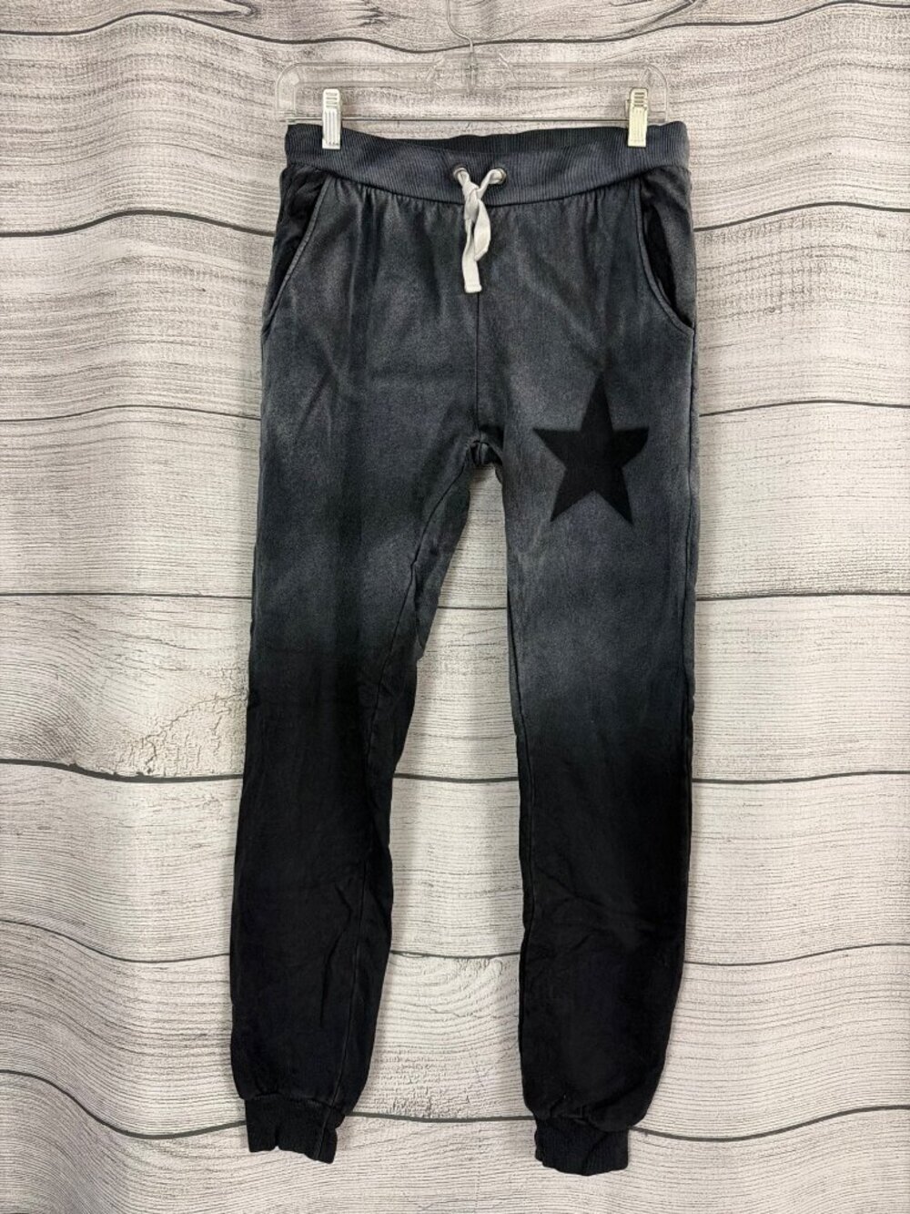 CHRLDR Black Ombre Joggers With Star Graphic Size M